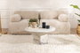 Nordure Nova Mesa de Centro Fresia 80x80x40cm, 100% MDF Robusto y Elegante
